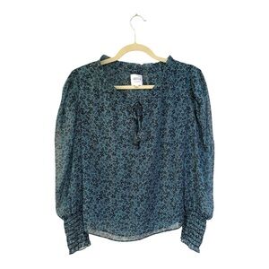 Misa Los Angeles Siena Top in Cerulean Ditzy Size XS